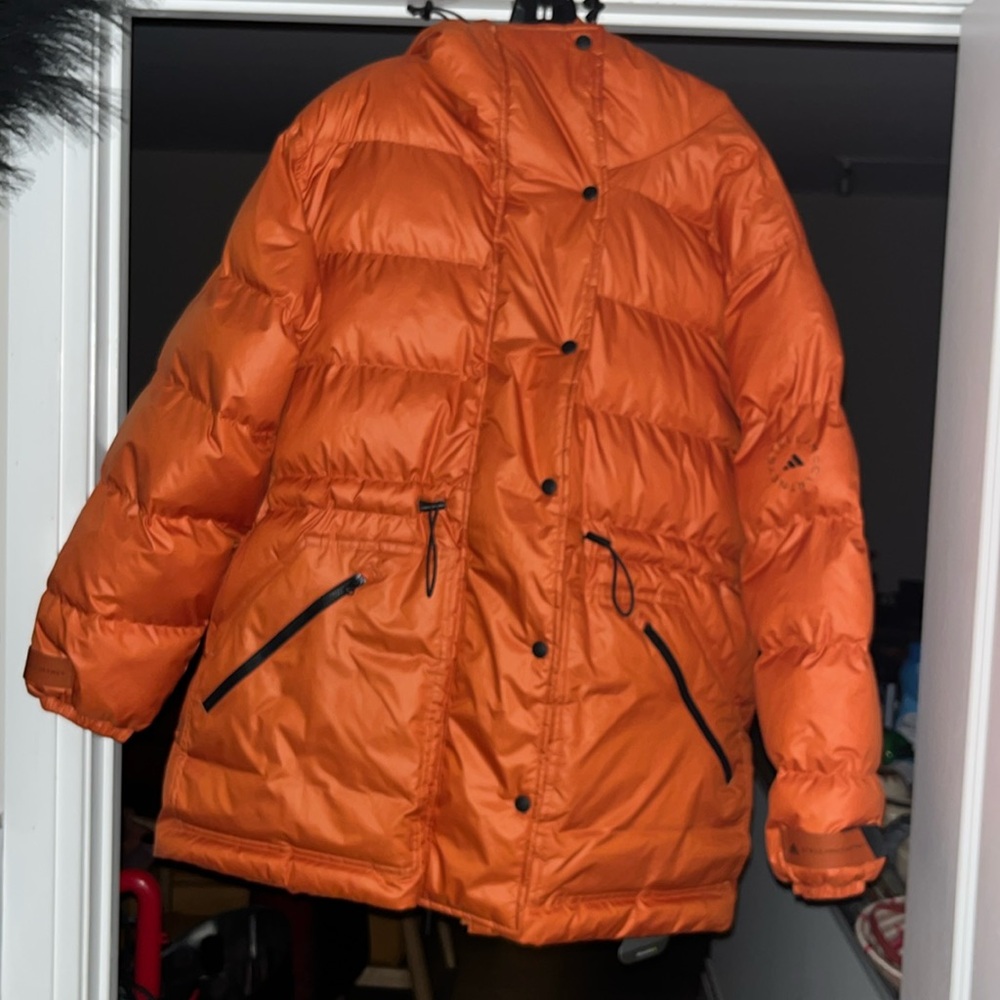 Adidas Stella McCartney Mid Length Puffer Jacket Sz L